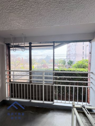 大池シャインハイツのバルコニー