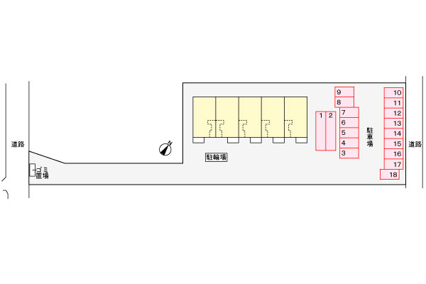愛のスカイハウスⅡの区画図