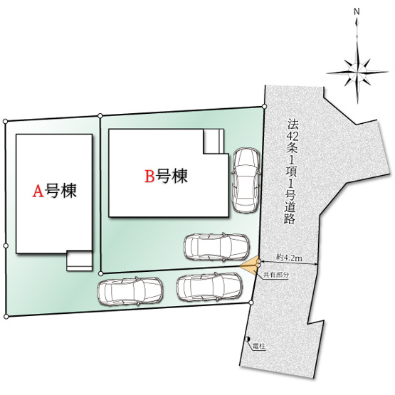 【区画図】 | ご家族様のプライベート空間が確保できる素敵な間取りです。また敷地ゆったりですので、おうち時間を楽しむのにもぴったりですね♪