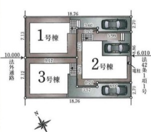 【区画図】 | 東久留米市滝山第11　全3棟　1号棟 | 東久留米市滝山第11　全3棟　1号棟