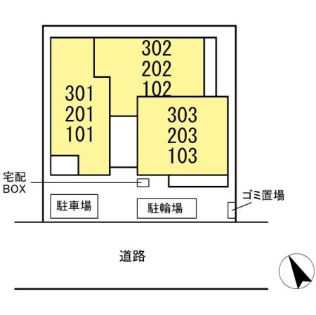 （仮称）D-ROOM海神町南HYの区画図