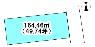 沢津町　売土地の土地図