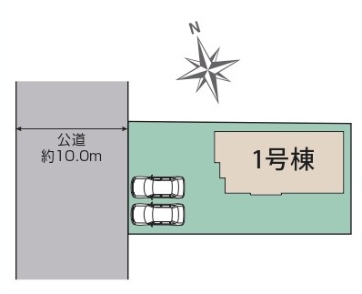 【仲介手数料無料】新築戸建　深谷市国済寺67-6（全1棟）の区画図