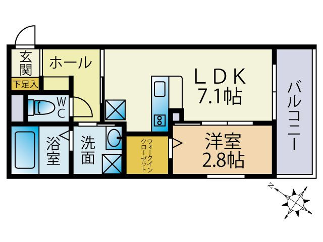 スペリオーレ別府南の間取り