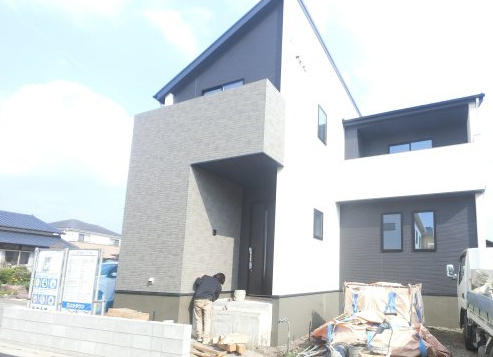 鳥栖市鎗田町2期　1号棟の外観|建築中