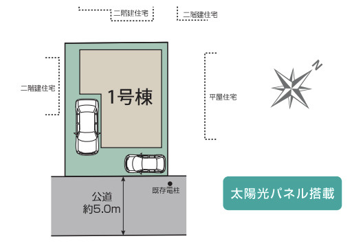 【区画図】 | 白岡市小久喜4期　新築戸建　全1棟　1号棟