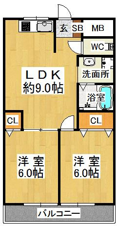 ファーイーストハイツの間取り|※間取りが現況と異なる場合は現況を優先します※