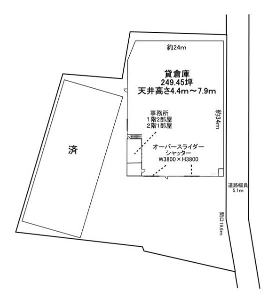 川越市かし野台２丁目の倉庫の間取り
