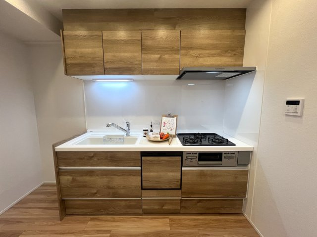 変わった間取りからコンニチハ！【ナイスパークステージ東戸塚】のキッチン|きれいなキッチンです