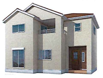 【外観パース】 | 鴻巣市鴻巣第2　新築戸建　全3棟　2号棟 | 2号棟