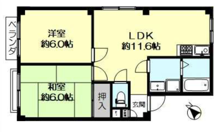 ハイツオーガスタの間取り