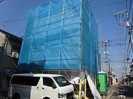 広島市南区宇品御幸４丁目の前面道路含む現地写真