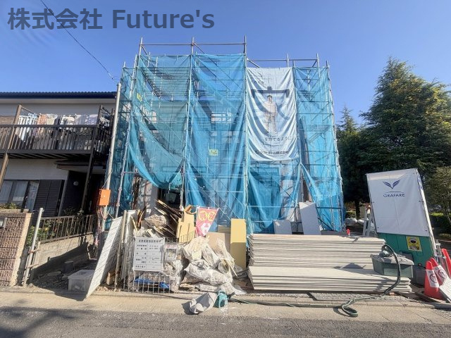 三郷市早稲田8丁目　新築戸建　全1棟の外観|現地の写真になります。