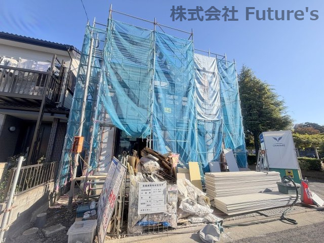 三郷市早稲田8丁目　新築戸建　全1棟の外観|現地の写真になります。