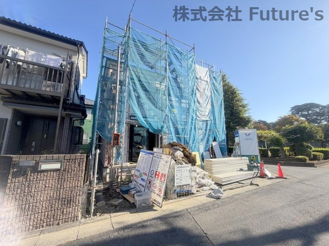 三郷市早稲田8丁目　新築戸建　全1棟の外観|現地の写真になります。