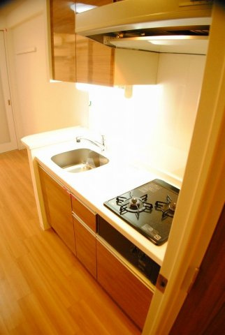 アーバネックス堂島のキッチン|アーバネックス堂島　ガス2口コンロシステムキッチン