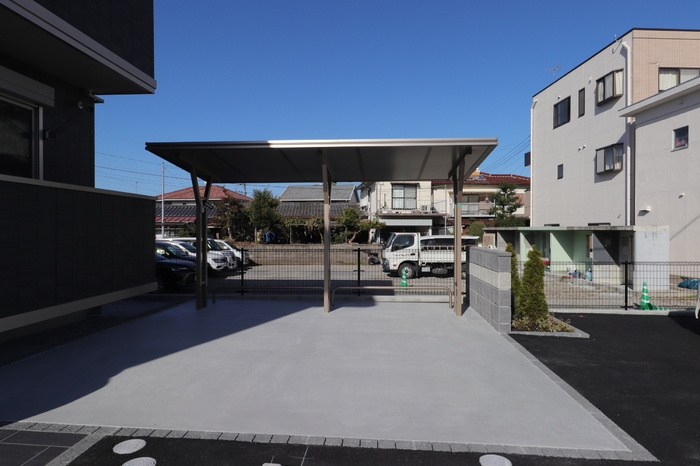 ガナールⅡのその他共用部分|駐輪場に自転車も停められます♪