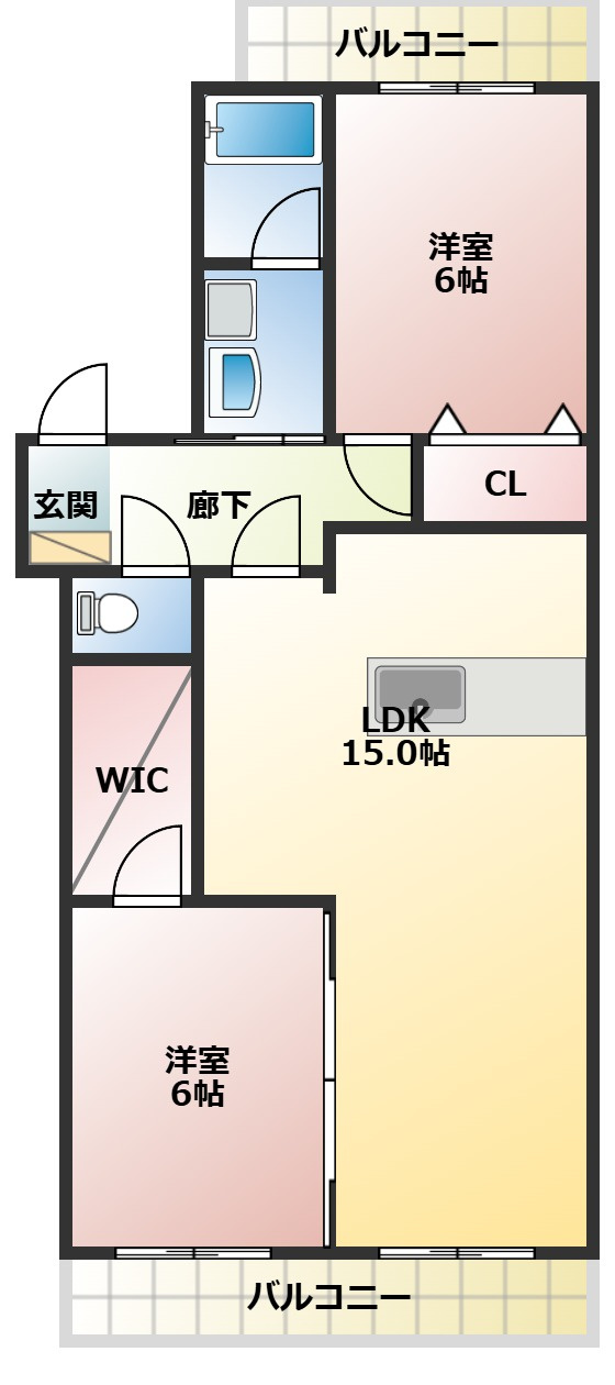 ソルスクエアの間取り