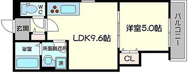 クリエオーレ横堤の間取り