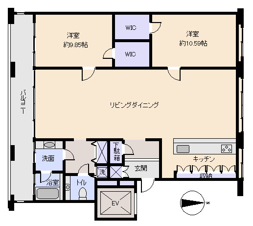 水明荘の間取り