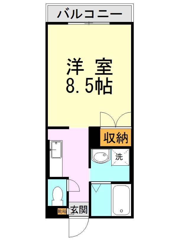クィーンヒルズ立願寺参番館の間取り