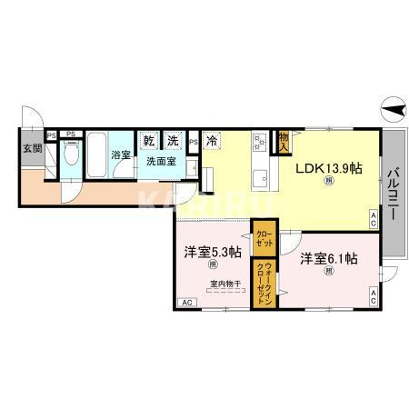 スペチアーレ小松の間取り