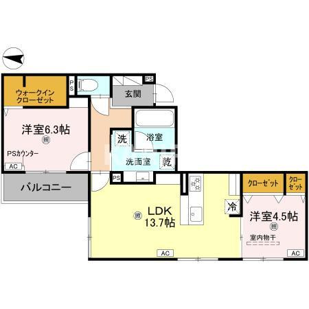 スペチアーレ小松の間取り