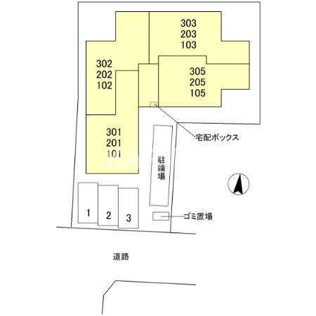 スペチアーレ小松の区画図