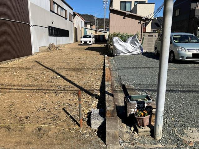 売地　豊橋市大岩町の前面道路含む現地写真|東側境界付近