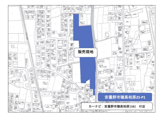 安曇野市穂高柏原　土地　1号棟の地図|お好きなハウスメーカーで建築できます。