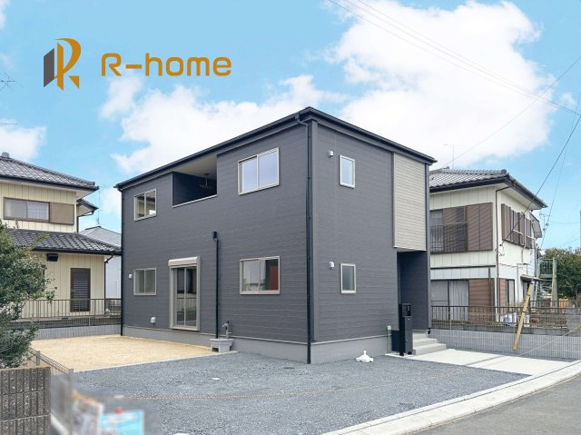 笠間市吉岡第1　新築戸建て　1号棟の外観パース|近隣の同仕様完成物件をご見学いただけます♪