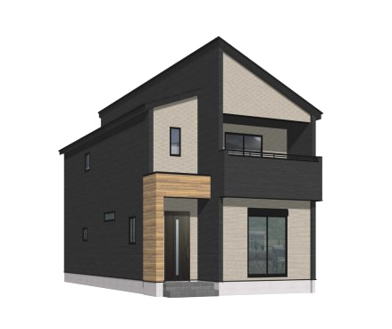 鳥栖市曽根崎町1期　1号棟の外観パース|外観パースです