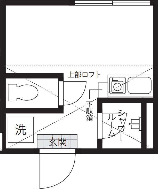 フォース新小岩の間取り