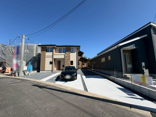 京都郡苅田町富久町2丁目2期　新築一戸建ての外観|駐車場は並列3~4台♪
【苅田町　新築戸建て】