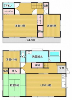 【間取り】 | 桜川市岩瀬4LDK中古住宅