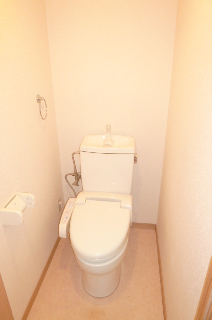 チャームビラⅡのトイレ|落ち着いた色調のトイレです