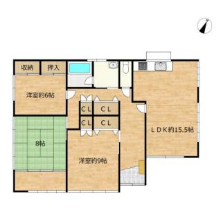 龍ケ崎市古城　中古戸建の間取り