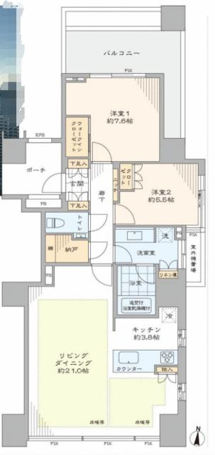 ワールドシティタワーズ　アクア棟