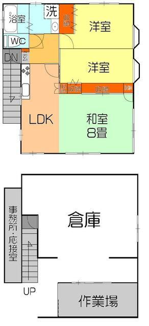 小平市倉庫事務所付き住宅