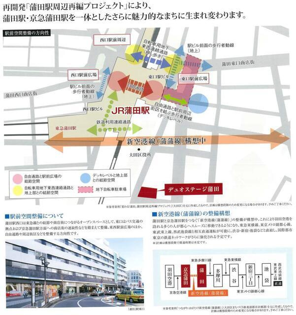 デュオステージ蒲田の地図| 