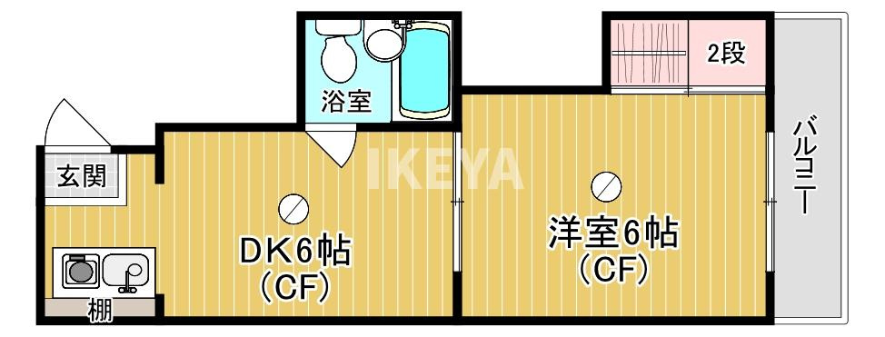 コーポ大淀の間取り
