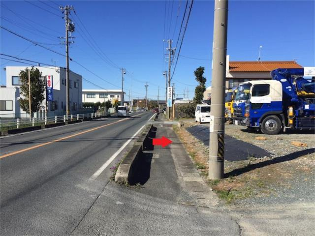 売地　豊橋市清須町字兵庫の前面道路含む現地写真|現地：前面道路