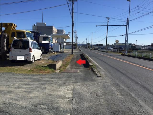 売地　豊橋市清須町字兵庫の前面道路含む現地写真|現地：前面道路
