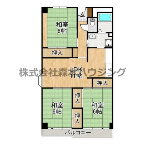 【間取り】 | 　香里園ヒルズ