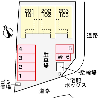 ａｎｎｏｎの区画図|駐車場
