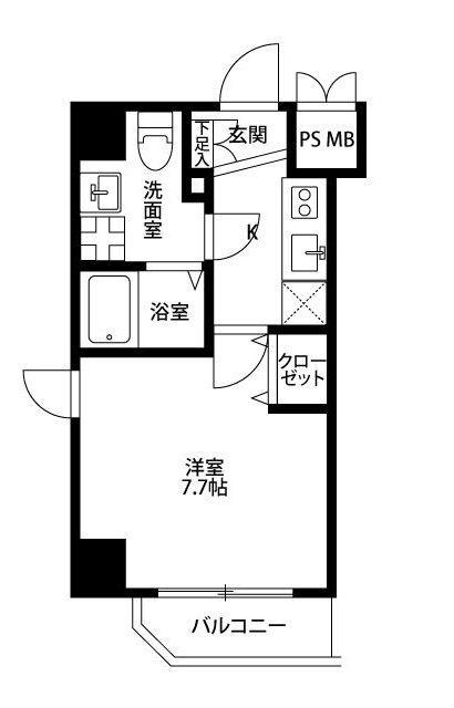 プレール・ドゥーク川崎平間の間取り|間取りです。