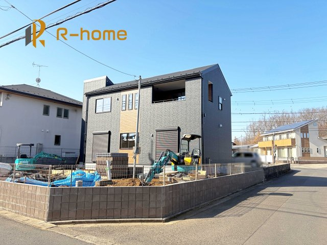 水戸市河和田町4期　新築戸建て　1号棟の外観|ご予約を頂ければ、『平日』はもちろん『早朝』や『夜間』もご見学可能です♪お気軽にお申し付けください♪
