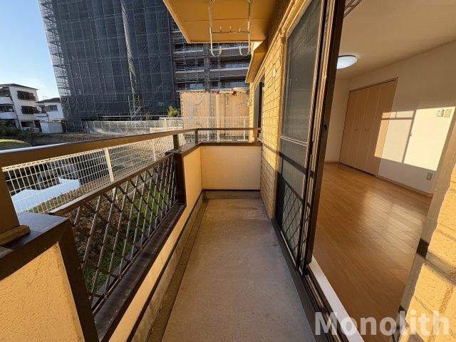 ハートベイルAのバルコニー