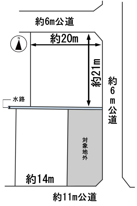 ６５９６９　大垣市鶴見町土地の区画図