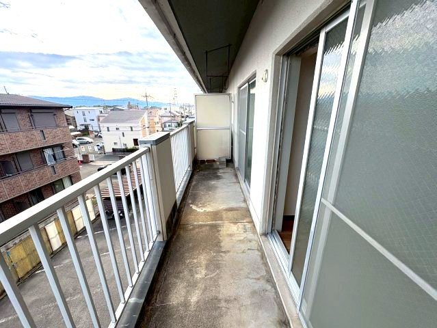 エムテック藤井寺のバルコニー